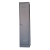 Supply Wise hostel locker similar to the Linvar hammertone grey steel hostel locker with single door and tier.