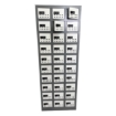 Supply Wise cell phone locker similar to the Trojan Trolley hammertone grey steel cell phone locker with 30 compartments.