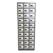 Supplywise cell phone locker similar to the Trojan Trolley hammertone grey steel cell phone locker with 30 compartments.