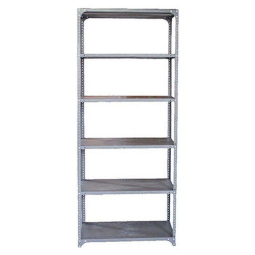 Supplywise bolt on shelving similar to the Game hammertone grey steel shelving unit with 6 shelves, 221x91x38 cm.