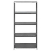 Supply Wise bolt on shelving similar to the Sa Ladder hammertone grey steel shelving unit with 5 shelves, 191x91x30.5 cm.