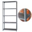 Supplywise bolt on shelving similar to the Sa Ladder hammertone grey steel shelving unit with 5 shelves, 191x91x30.5 cm.