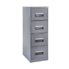 Supplywise 4 drawer steel filing cabinet similar to the Leroy Merlin hammertone grey 4-drawer steel filing cabinet, requires assembly.