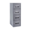 Supplywise 4 drawer steel filing cabinet similar to the Leroy Merlin hammertone grey 4-drawer steel filing cabinet, requires assembly.