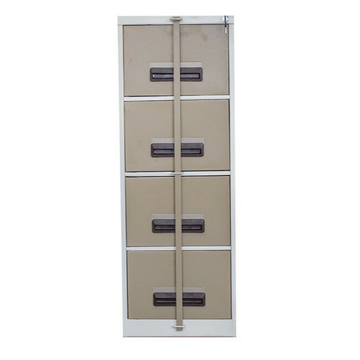 Supplywise 4 drawer steel filing cabinet similar to the Castor And Ladder ivory and karoo 4-drawer steel filing cabinet with security lock.