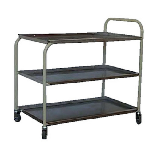 Supplywise tea trolley similar to the Game black steel tea trolley with 3 shelves, 95 x 91 x 57 cm.