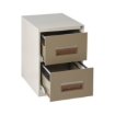 Supplywise's 2 drawer steel filing cabinet similar to the Buco ivory and karoo 2-drawer steel filing cabinet, requires assembly.