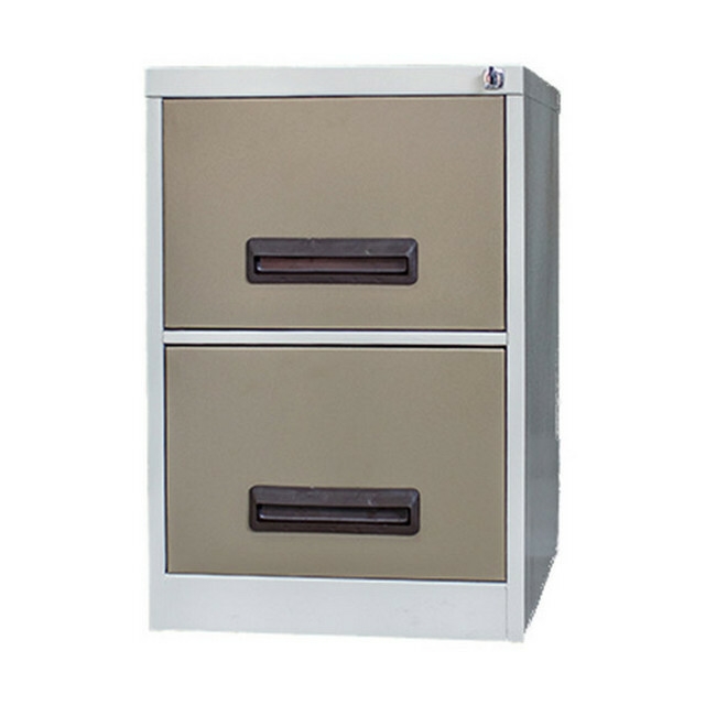 Supplywise 2 drawer steel filing cabinet similar to the Adendorff ivory and karoo steel filing cabinet with 2 lockable drawers.