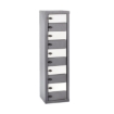Supplywise tablet locker similar to the Builders Warehouse grey steel tablet locker with 10 compartments and latch locks.