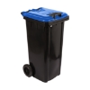 Picture of 240L Recycling Wheelie Bin - Black with Coloured Lid - Pack of 5