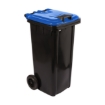 Picture of 240L Recycling Wheelie Bin - Black with Coloured Lid - Pack of 5