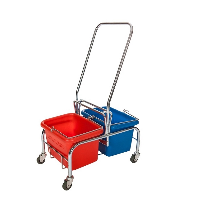 SW double bucket trolley, similar to janitorial trolley, mopping trolley from sanitize today, linvar,.