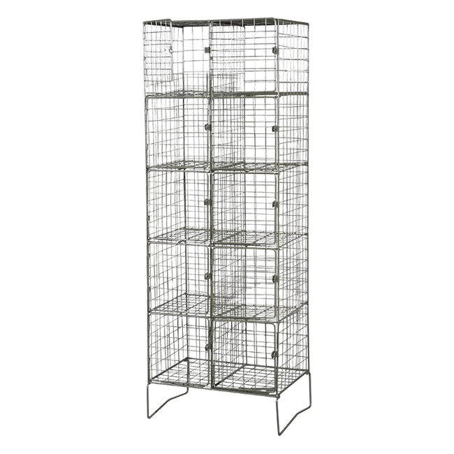 SW wire metal locker, similar to wire locker, wire mesh locker from wireworx, displayrite.