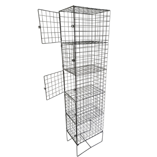 SW wire metal locker, similar to wire locker, wire mesh locker from wireworx, displayrite.