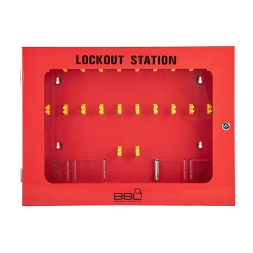 SW lockout station, similar to lockout station, masterlock from bbl, rs components.