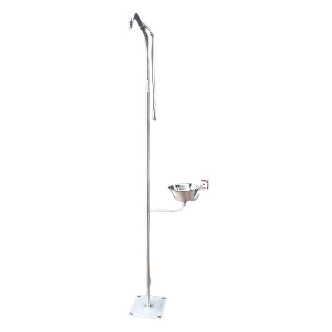 SW single column safety, similar to portable eyewash shower, laboratory shower from afrisupply,delta heatlh,.