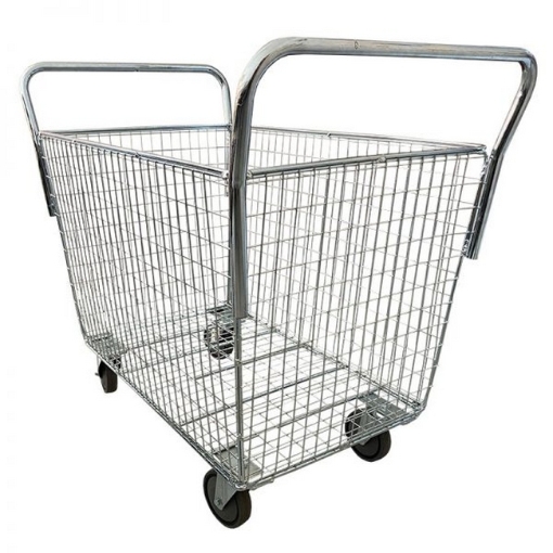 SW steel parcel trolley, similar to mesh box, parcel trolley from caslad,linvar,makro,.