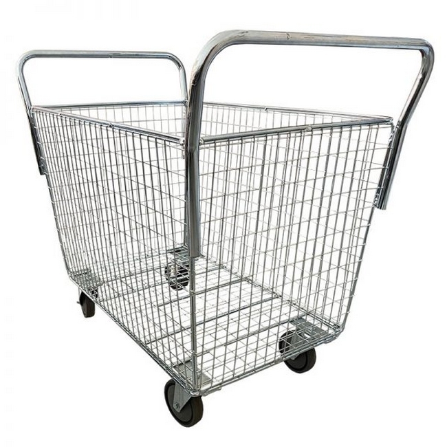 SW steel parcel trolley, similar to mesh box, parcel trolley from caslad,linvar,makro,.