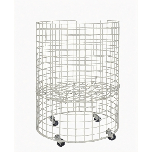 SW steel mesh round, similar to dump bins, cylindrical dump bins from wire worx,trolleyquip.