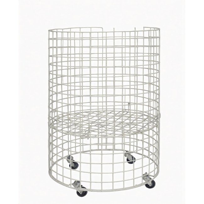 SW steel mesh round, similar to dump bins, cylindrical dump bins from wire worx,trolleyquip.