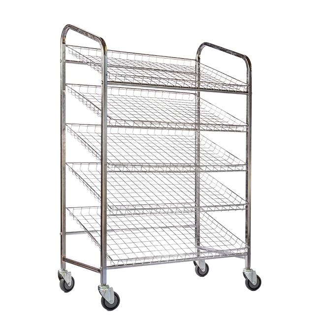 SW wire mesh bread, similar to bread trolley, display trolley from linvar,trolleyquip.