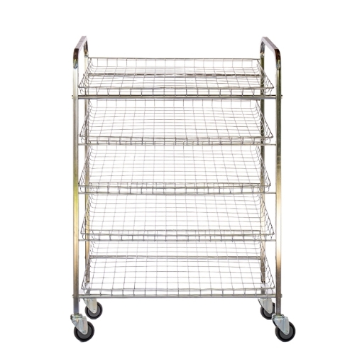 SW wire mesh bread, comparable to bread trolley, display trolley by linvar,trolleyquip.