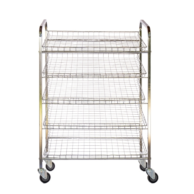 SW wire mesh bread, comparable to bread trolley, display trolley by linvar,trolleyquip.