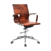 Picture of Medium Back Office Chair - Eames PU Leather - Tilt - Gas Height - Colour Options