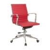 Picture of Medium Back Office Chair - Eames PU Leather - Tilt - Gas Height - Colour Options