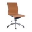 Picture of Medium Back Office Chair - No Arms - Eames PU Leather - Tilt - Gas Height - Colour Options