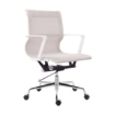 Picture of Medium Back Office Chair - Setu Replica - White Frame - Mesh and PVC - Swivel and Tilt - Gas Height - Colour Options