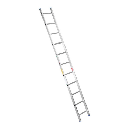 Supplywise ladder similar to the Game 11-step aluminium lean-to ladder, 3.4m height, silver finish.