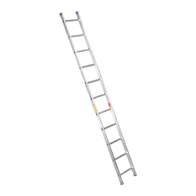 Supplywise ladder similar to the Game 11-step aluminium lean-to ladder, 3.4m height, silver finish.