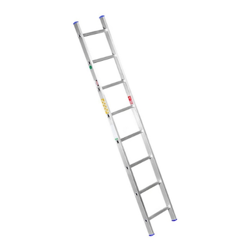 Supplywise ladder similar to the SA Ladder 8-step silver aluminium lean-to ladder, 2.4m height, 150kg load.