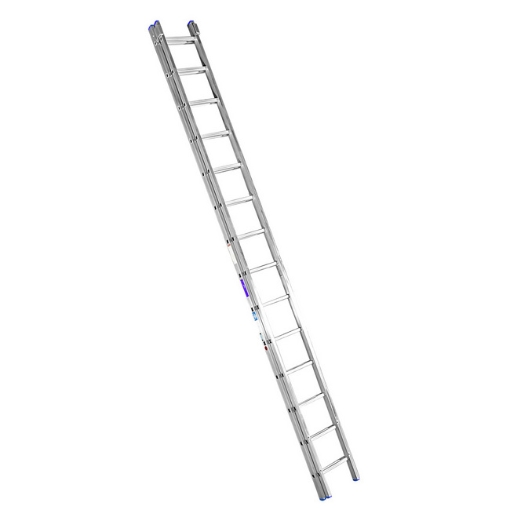 Supplywise extension ladder similar to the Adendorff medium duty aluminium extension ladder with 28 rungs, 7.8m height.