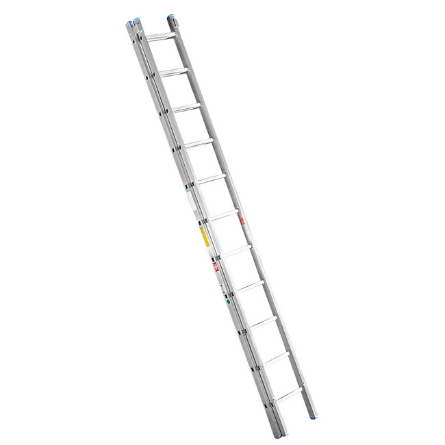 Supplywise extension ladder similar to the Caslad medium duty aluminium extension ladder with 22 rungs, 6m height.