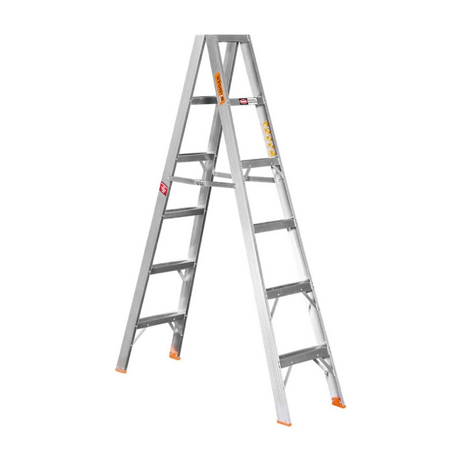 Supplywise step ladder similar to the Game heavy duty double sided aluminium step ladder with 6 steps.