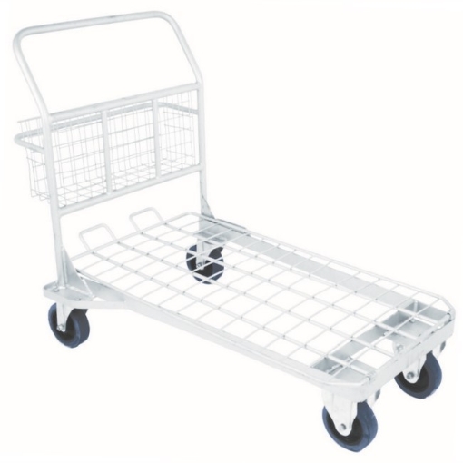 Supplywise steel trolley similar to the Trojan Trolley steel mesh deck trolley with 700kg capacity for warehouses.