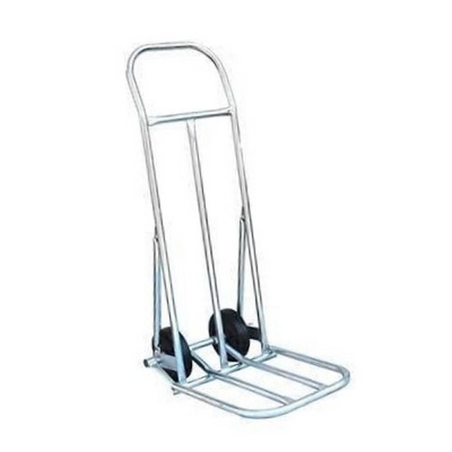 Supplywise folding nose trolley similar to the Caslad small folding steel trolley with 180kg load capacity, 60x55x113cm.