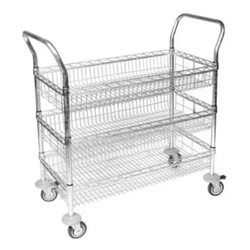 SW wire basket trolley, similar to tea trolley, steel trolley from krost, displayrite.