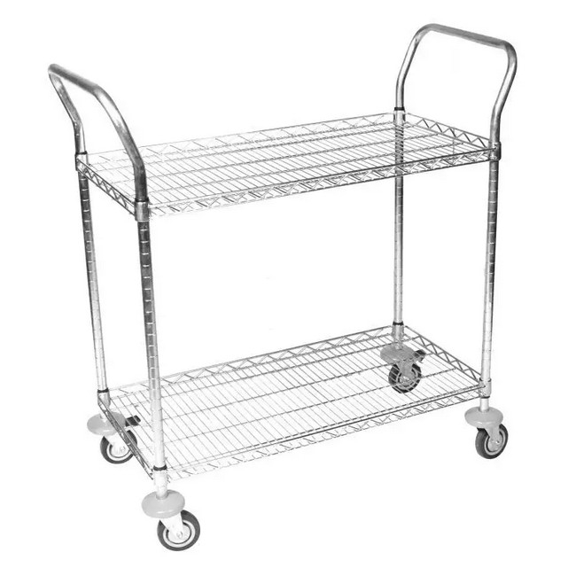 SW wire utility trolley, similar to tea trolley, steel trolley from krost, displayrite.