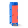 Picture of Plastic Clothes Locker - Solid Door - Stackable with Feet - 47.5 x 30 x 112 cm