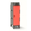 Picture of Plastic Clothes Locker - Solid Door - Stackable with Feet - 47.5 x 30 x 112 cm