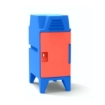 Picture of Plastic Shoe Locker - Solid Door - Stackable with Feet - 47.5 x 30 x 72 cm