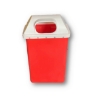 Picture of Recycle Bin with Lid - Plastic - 50L - 39 x 22 x 74 cm