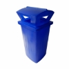 Picture of Litter Bin with Lid - Pavement - Plastic - 89L - 39 x 34 x 67 cm