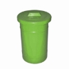 Picture of Recycle Bin with Lid - Round - Plastic - 50L - 32 (⌀) x 45 cm