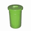 Picture of Recycle Bin with Lid - Round - Plastic - 50L - 32 (⌀) x 45 cm