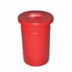 Picture of Recycle Bin with Lid - Round - Plastic - 50L - 32 (⌀) x 45 cm