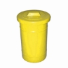 Picture of Recycle Bin with Lid - Round - Plastic - 50L - 32 (⌀) x 45 cm
